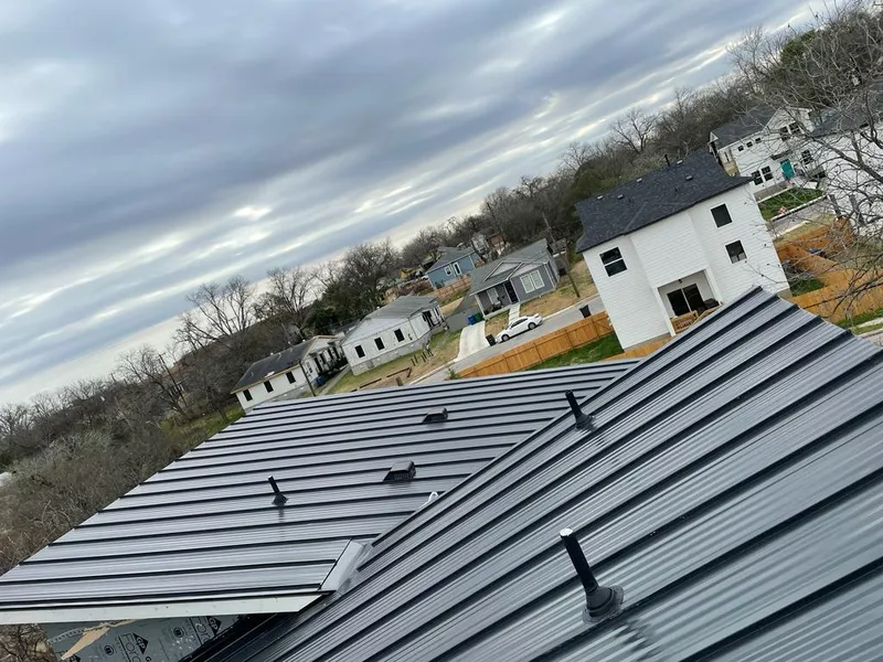 Standing seam metal roof panels with vents for Skylight Repair in Fort Belvoir